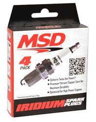 MSD Iridium Spark Plugs 92-03 Dodge, Jeep 5.2L,5.9L Heat Range 6